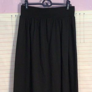 SKYLITE women’s MIDI LENGTH skirt sz Large  black